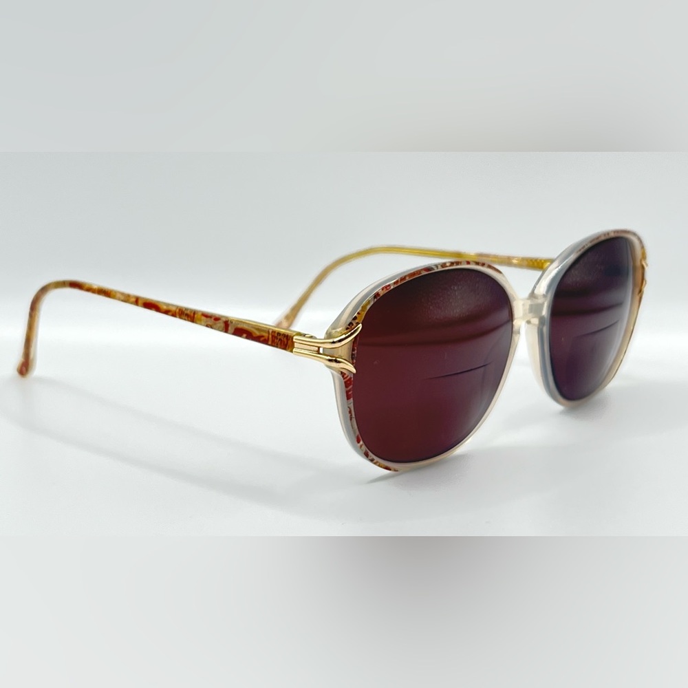 Vintage Kenmark Robin Spring Brown Gray Oval Sunglasses Frames Only